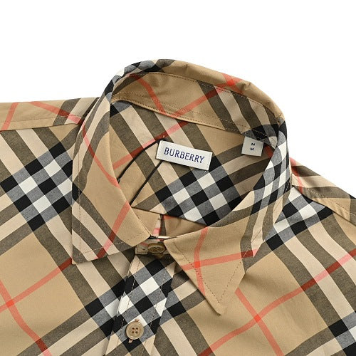 Burberry Long-sleeve diagonal plaid shirt