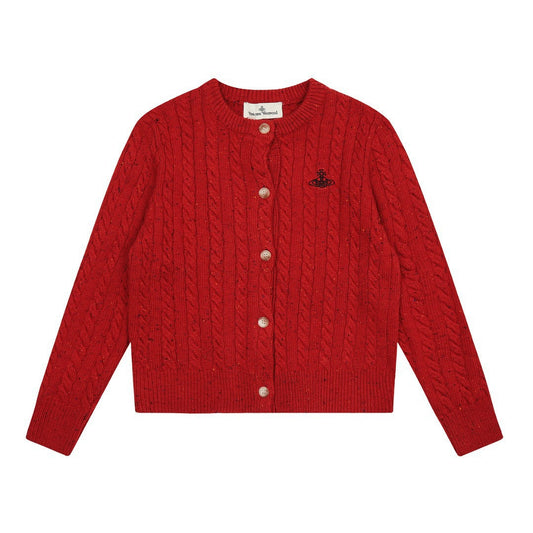Color-block Cotton-Wool Cardigan