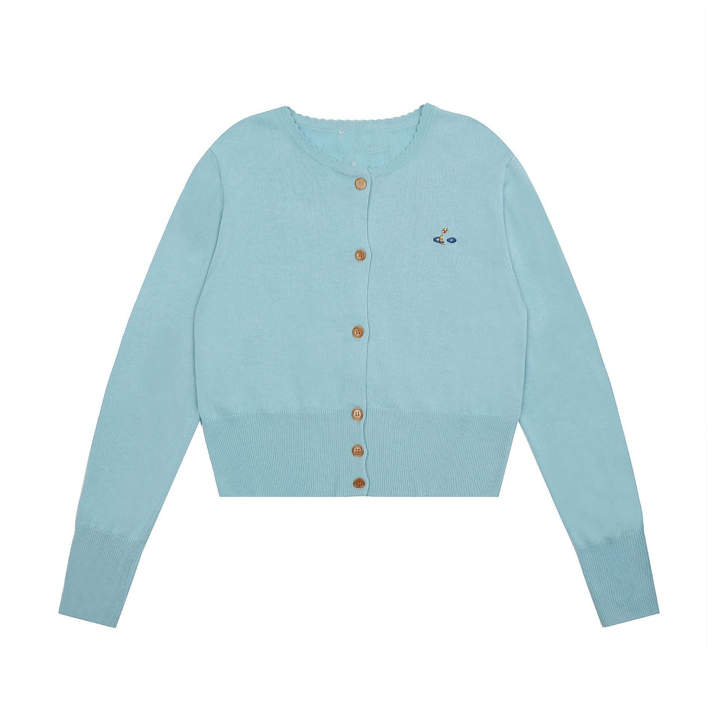 Color-block Cotton-Wool Cardigan