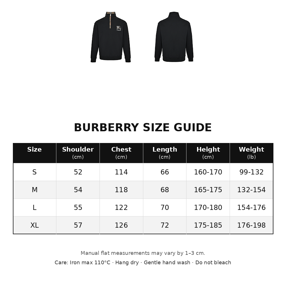 Burberry Half-Zip Collar Sweatshirt