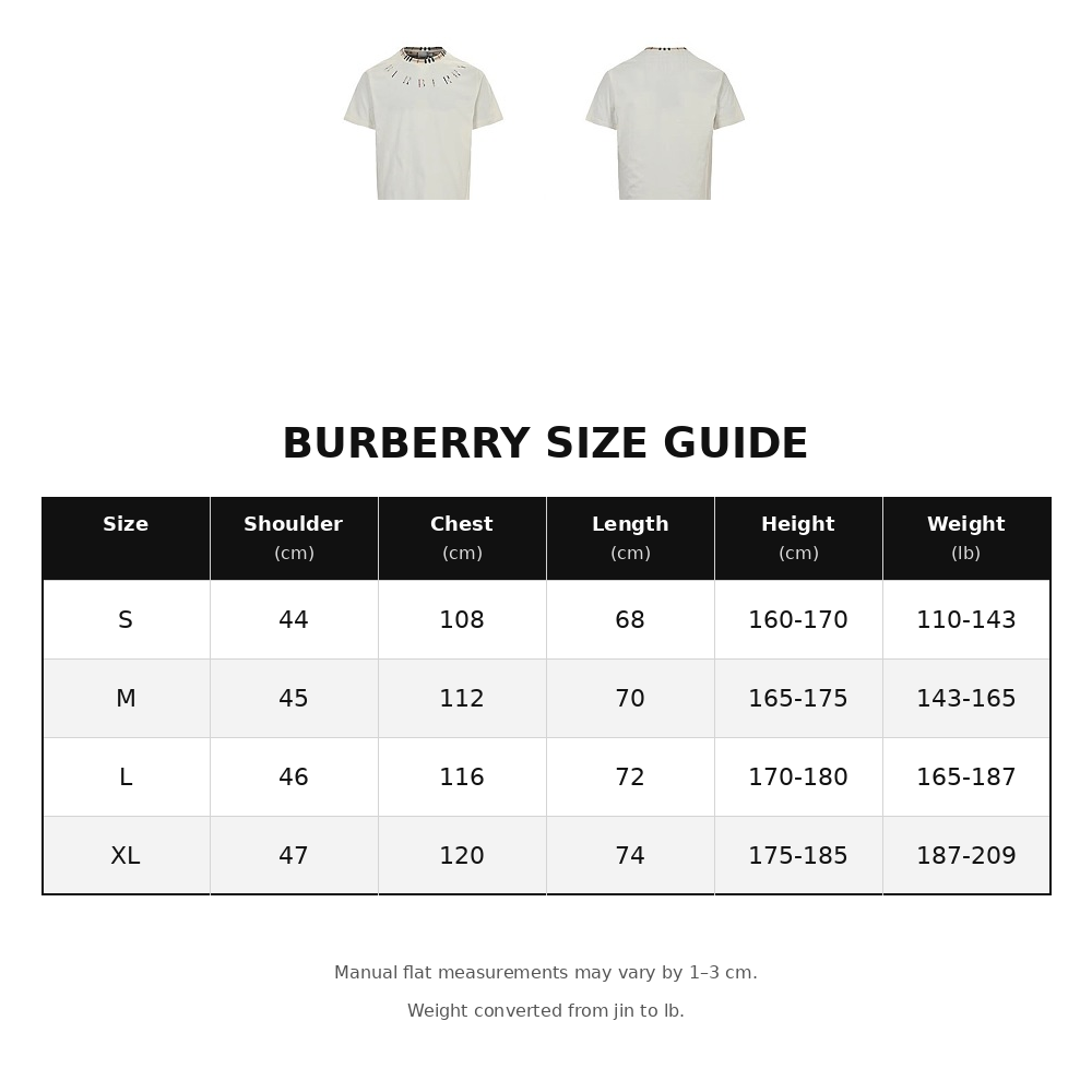 Burberry Embroidered Letter T-Shirt