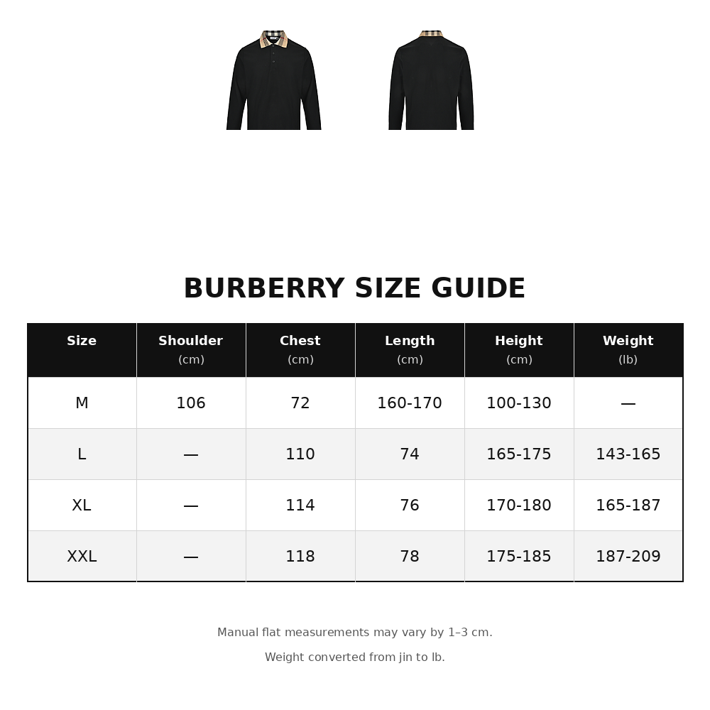 Burberry Long-sleeve polo shirt with collar