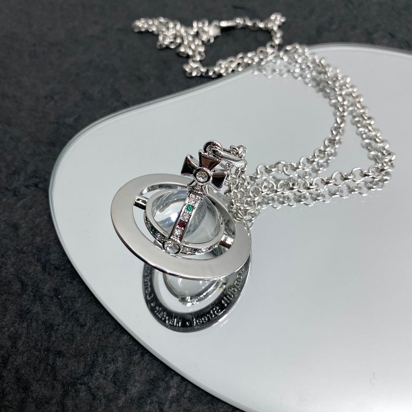 Minimalist Planet Crystal Necklace