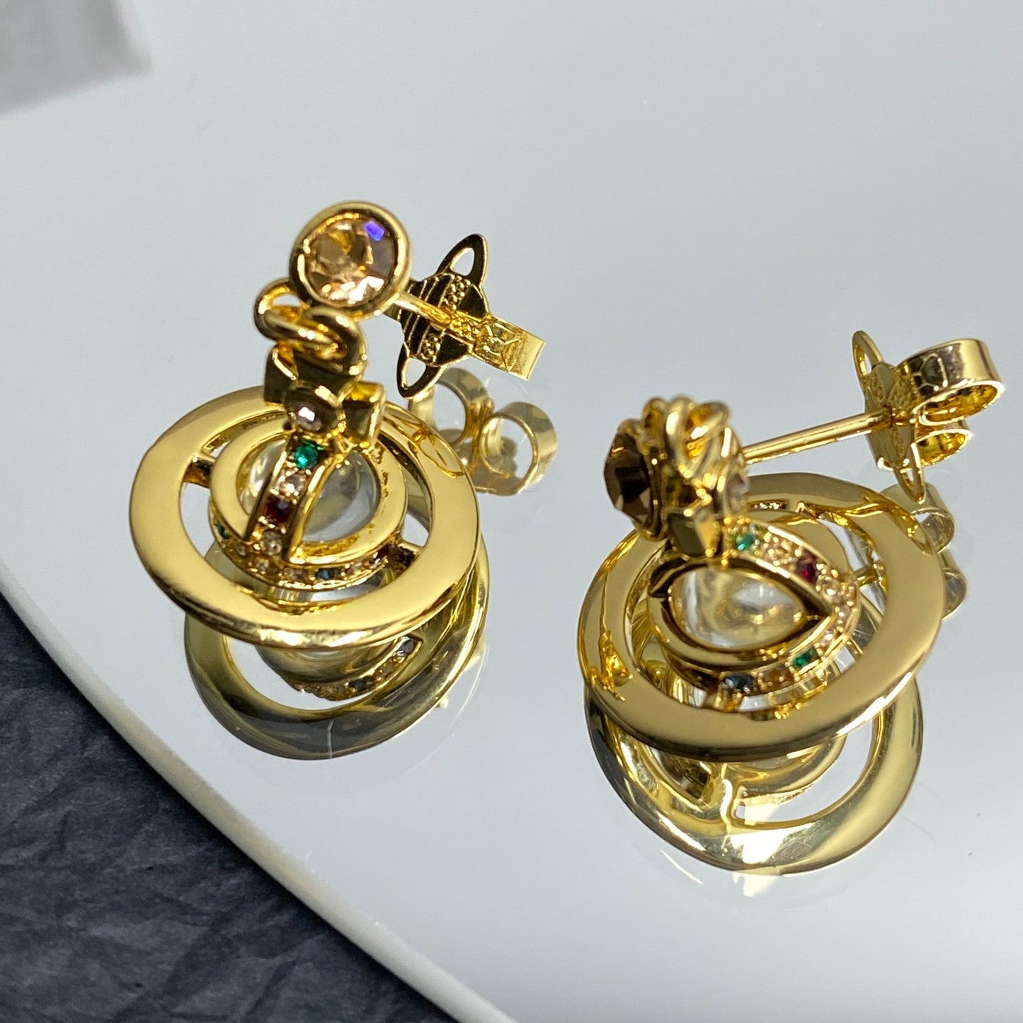 Crystal Planet Earrings