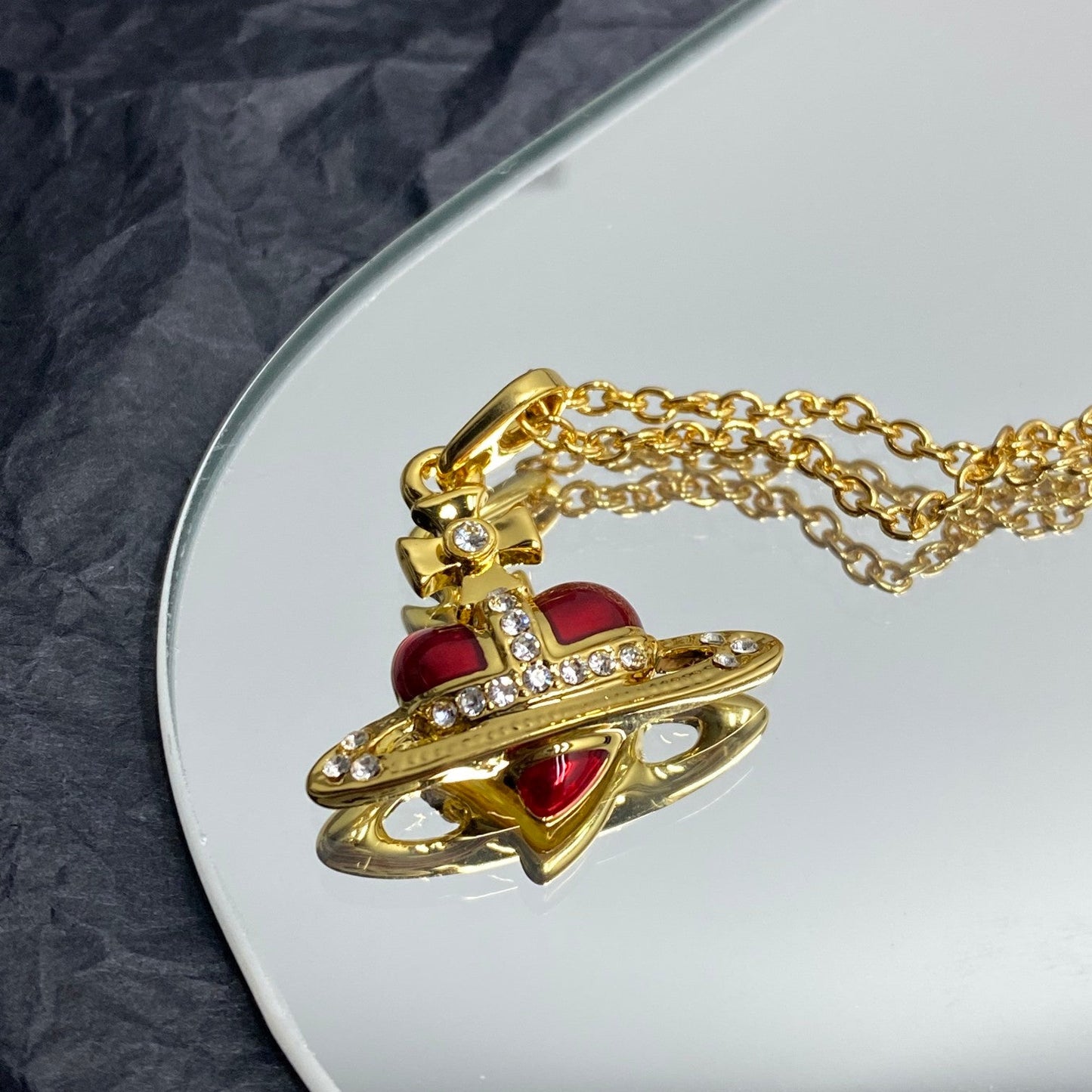 Minimalist Planet Crystal Necklace