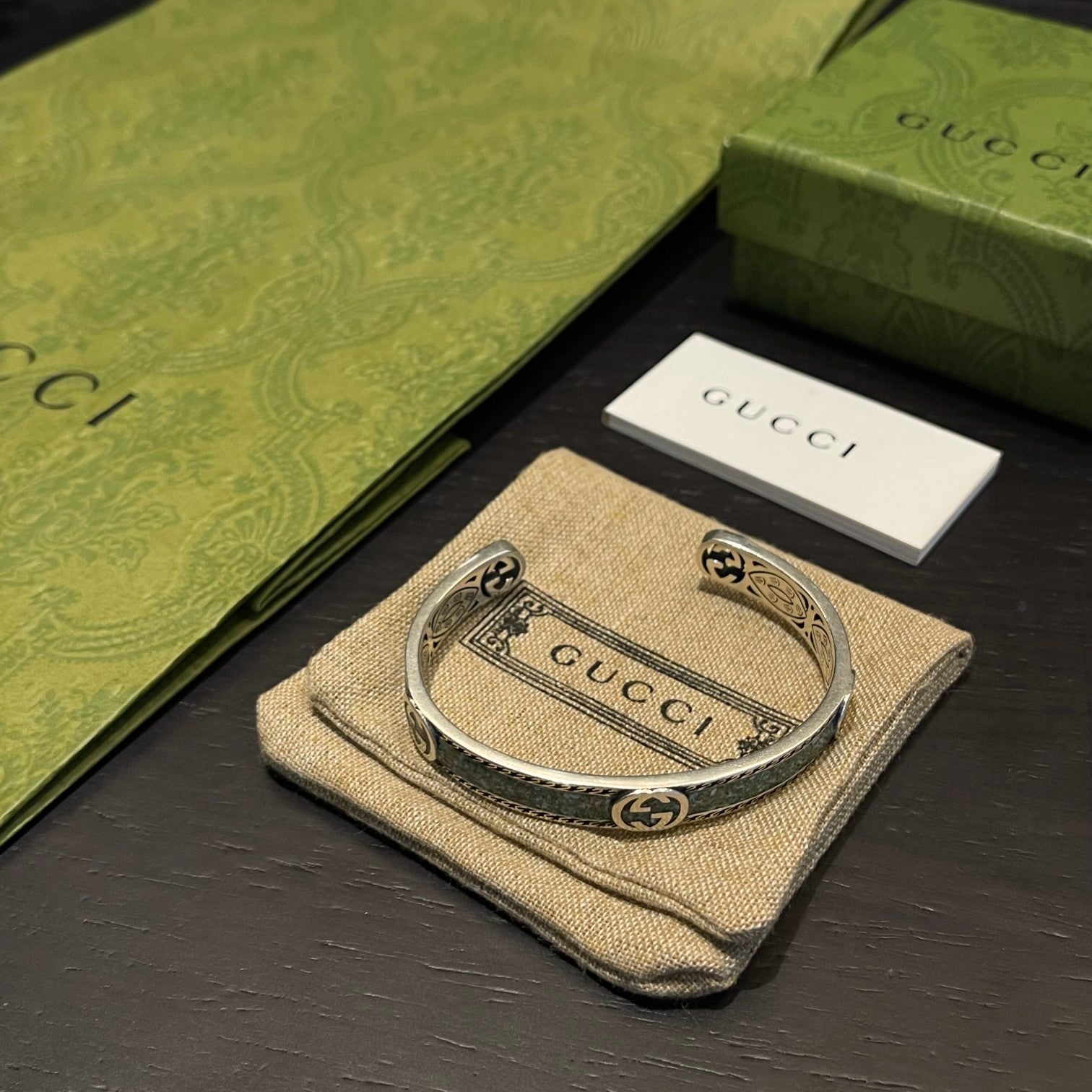 Gucci Vintage Double G Bracelet