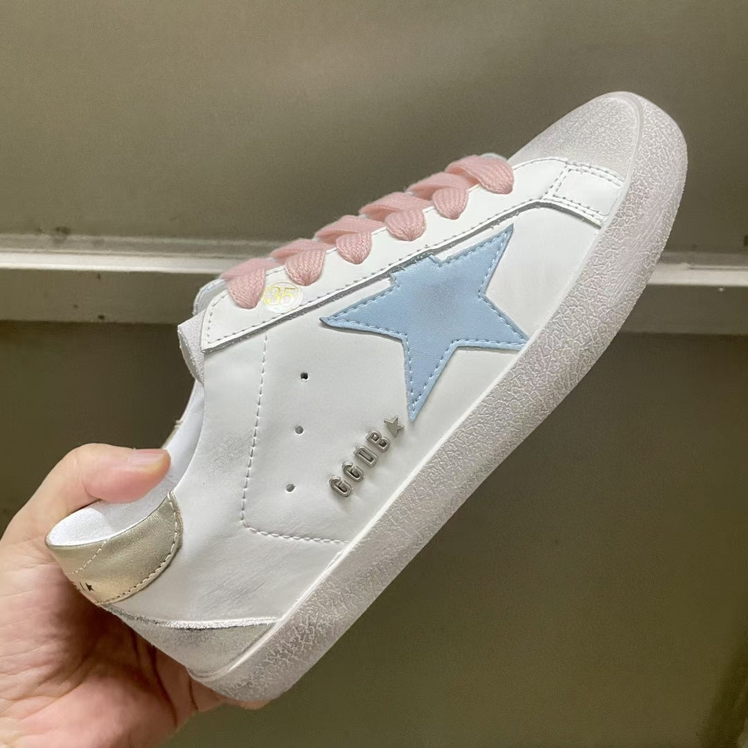 Golden Goose Vintage Distressed Sneakers #326