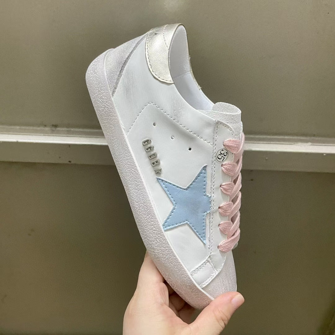 Golden Goose Vintage Distressed Sneakers #326