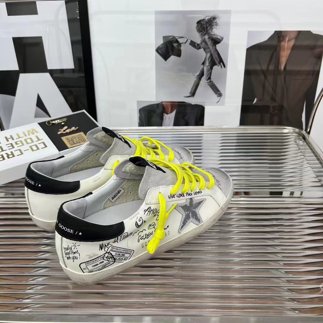 Golden Goose Vintage Distressed Sneakers #330