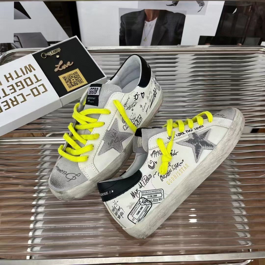 Golden Goose Vintage Distressed Sneakers #330