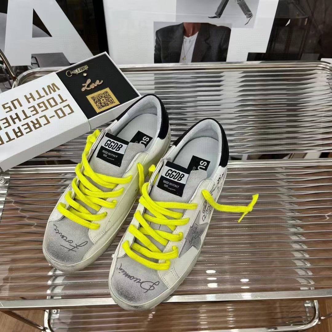 Golden Goose Vintage Distressed Sneakers #330