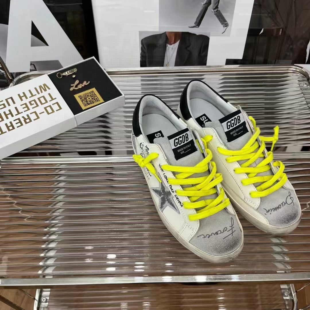 Golden Goose Vintage Distressed Sneakers #330