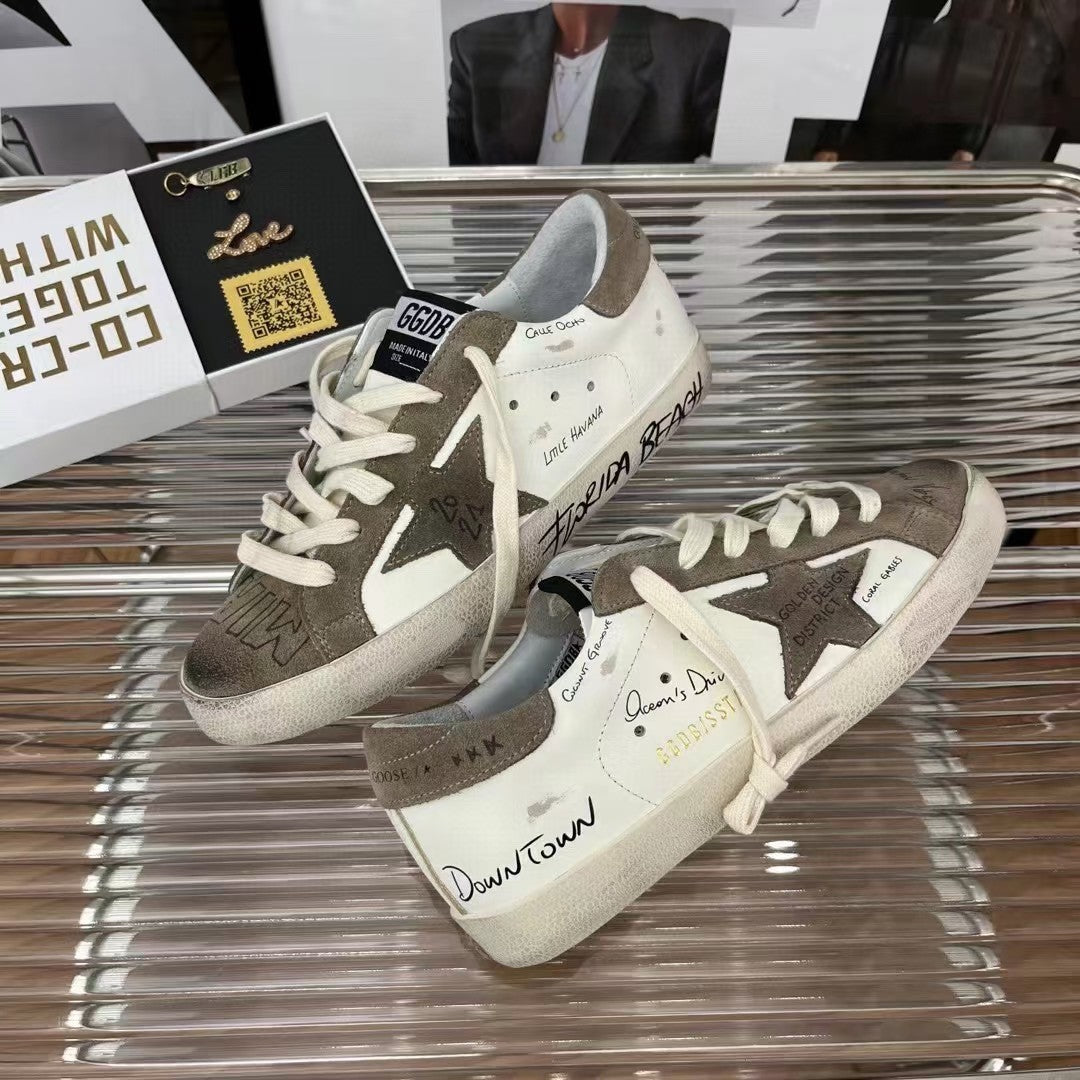 Golden Goose Vintage Distressed Sneakers #318