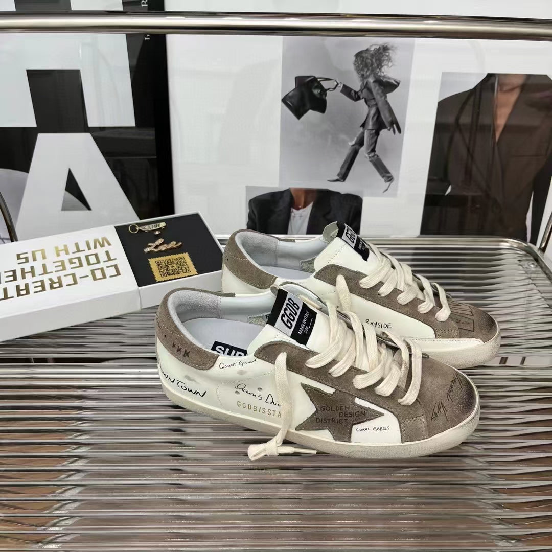 Golden Goose Vintage Distressed Sneakers #318