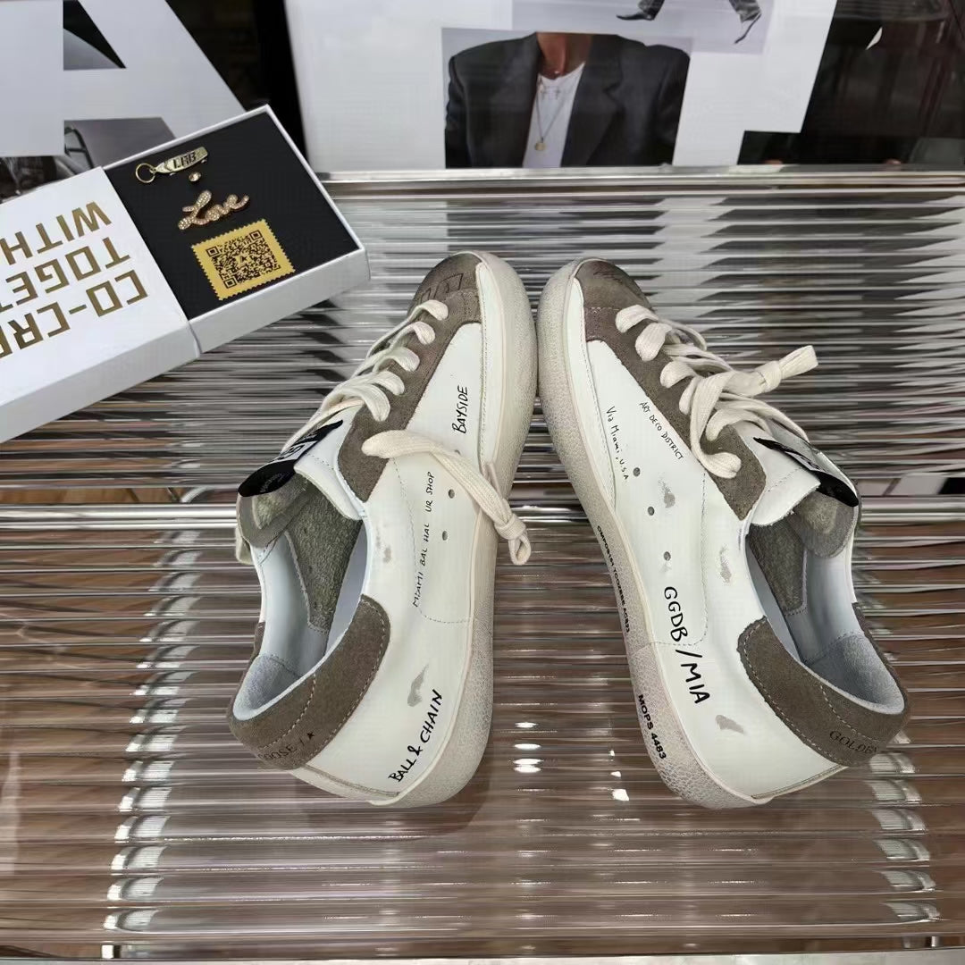 Golden Goose Vintage Distressed Sneakers #318