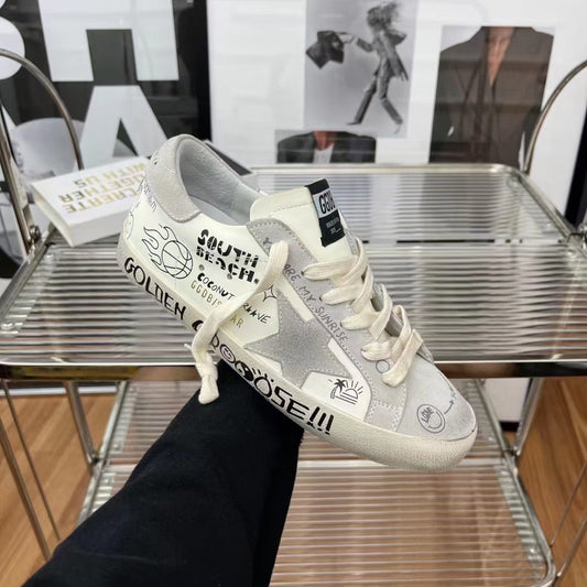 Golden Goose Vintage Distressed Sneakers #319