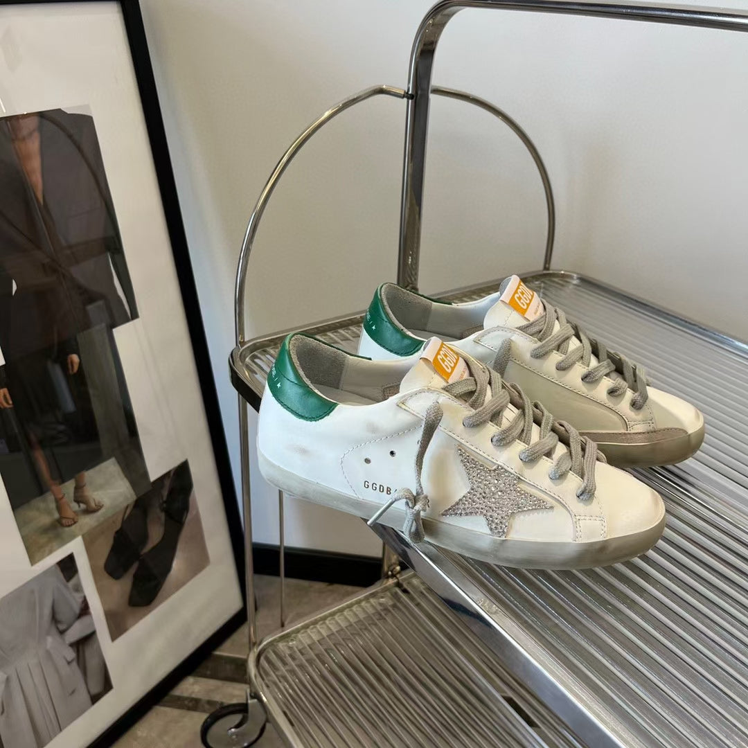 Golden Goose Vintage Distressed Sneakers #322