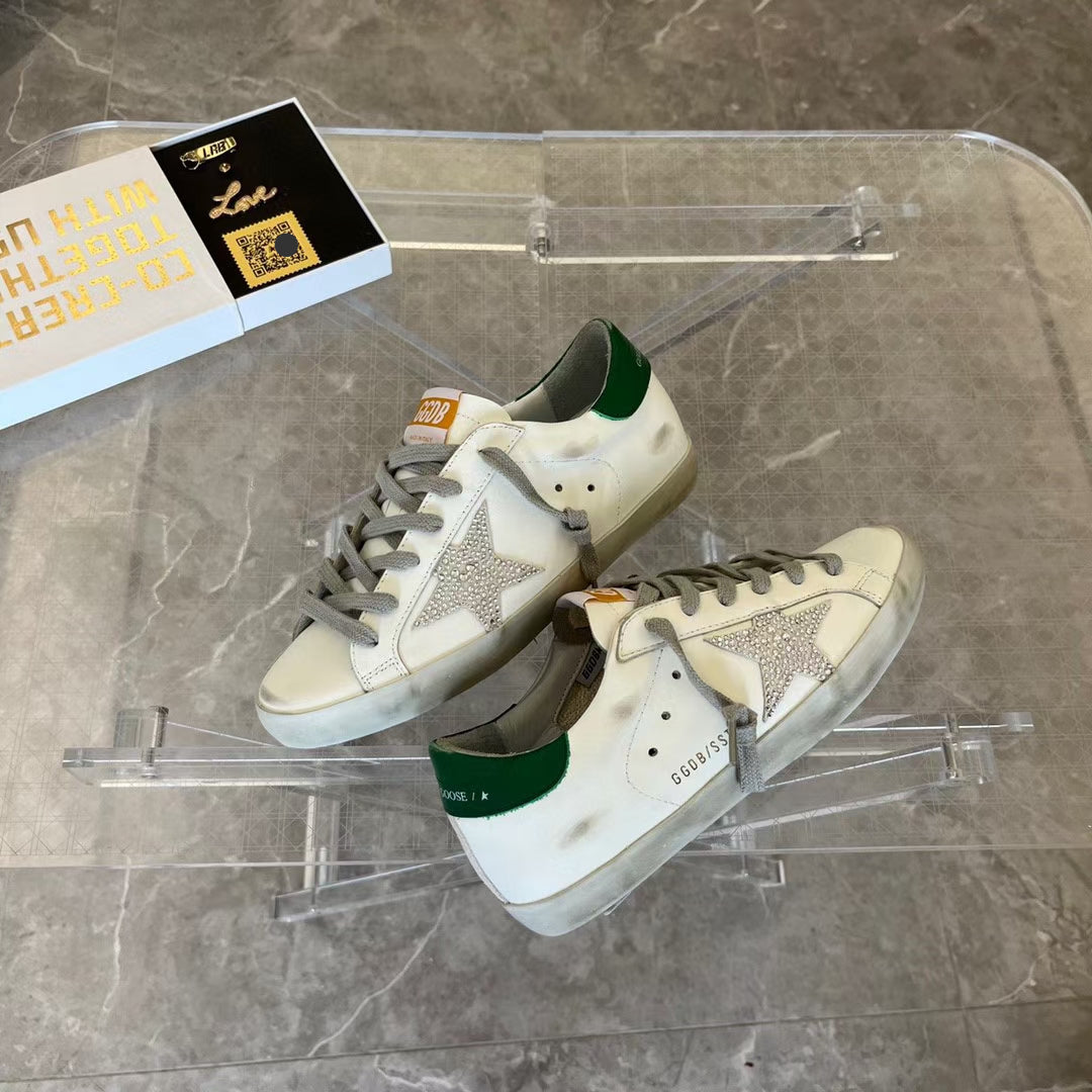Golden Goose Vintage Distressed Sneakers #322