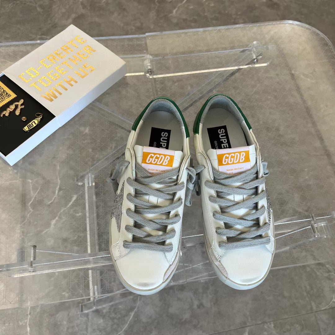 Golden Goose Vintage Distressed Sneakers #322