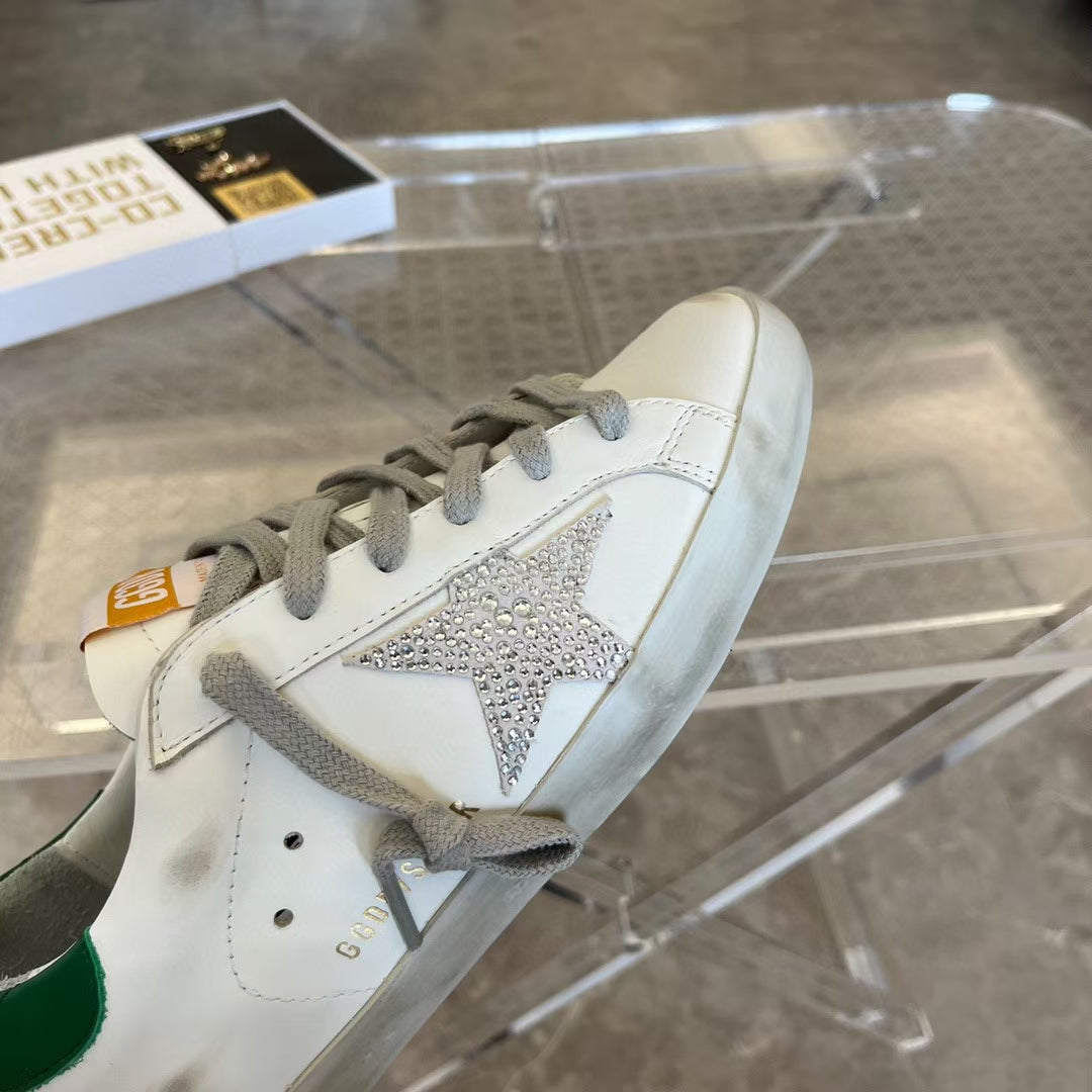 Golden Goose Vintage Distressed Sneakers #322