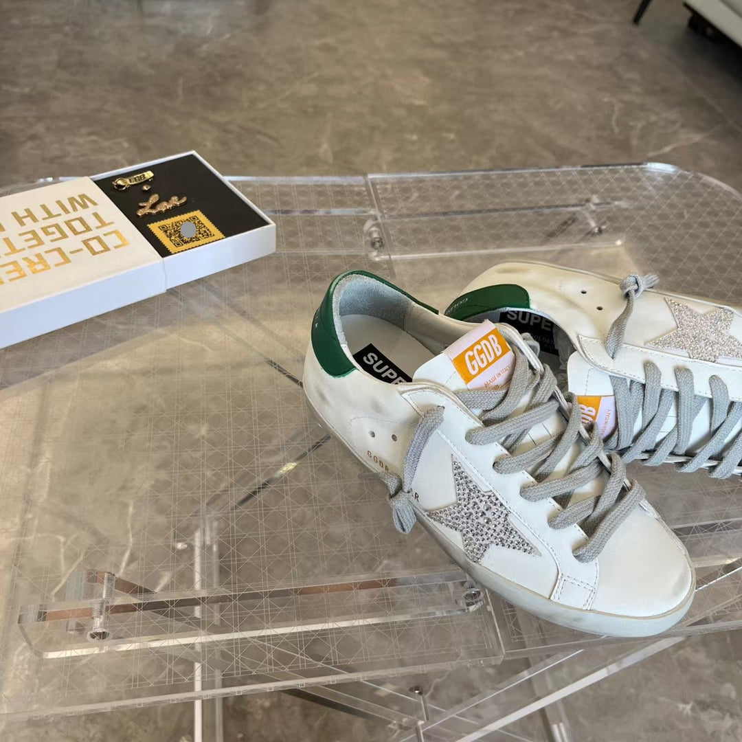 Golden Goose Vintage Distressed Sneakers #322