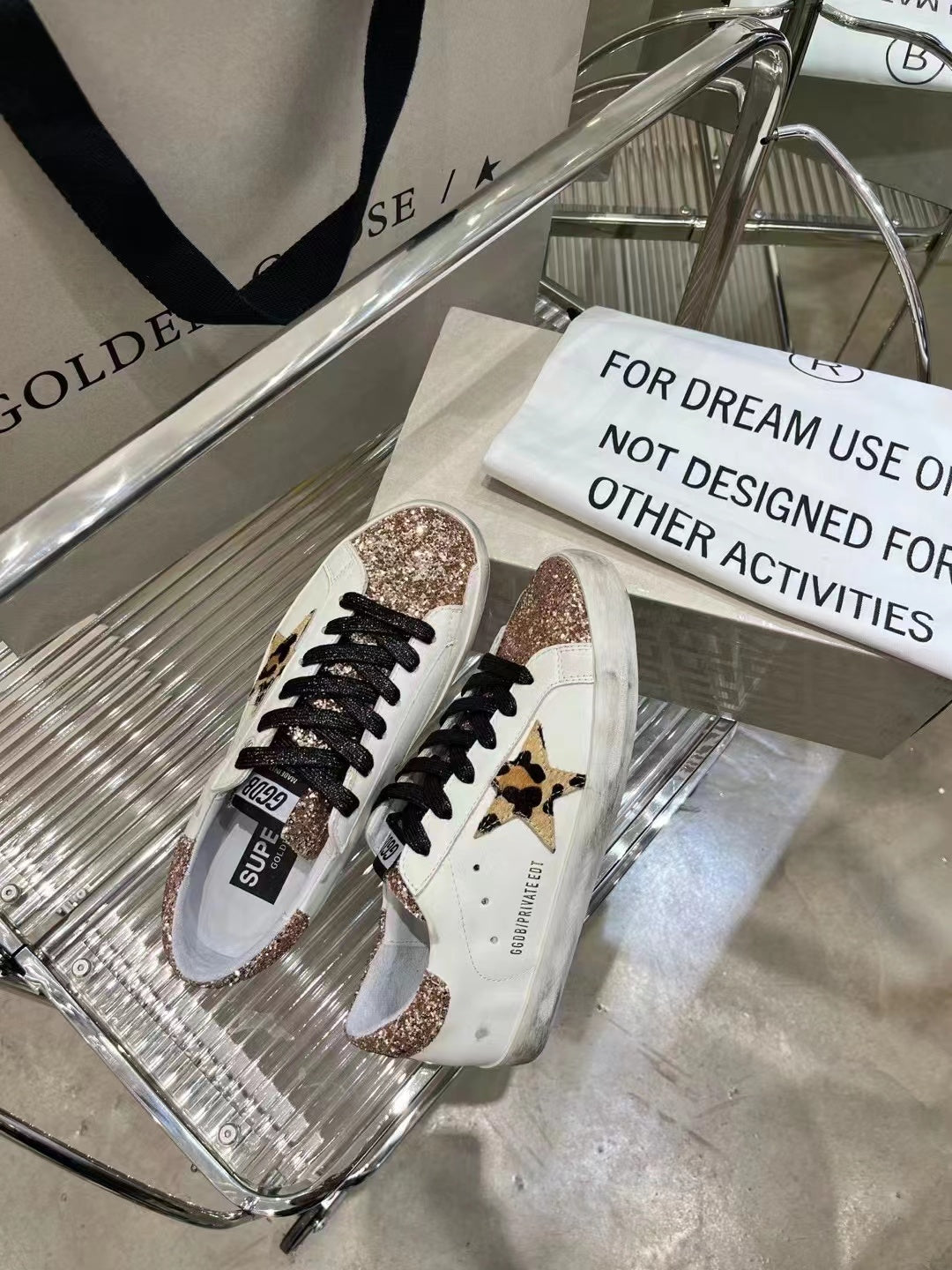 Golden Goose Vintage Distressed Sneakers #320
