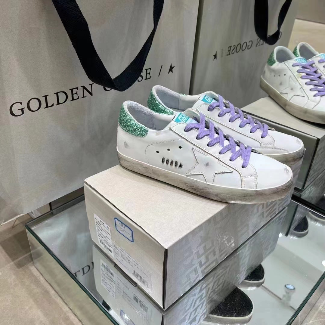 Golden Goose Vintage Distressed Sneakers #325