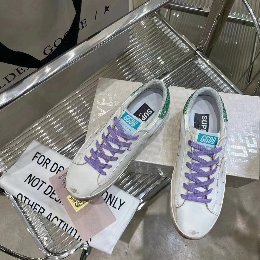 Golden Goose Vintage Distressed Sneakers #325