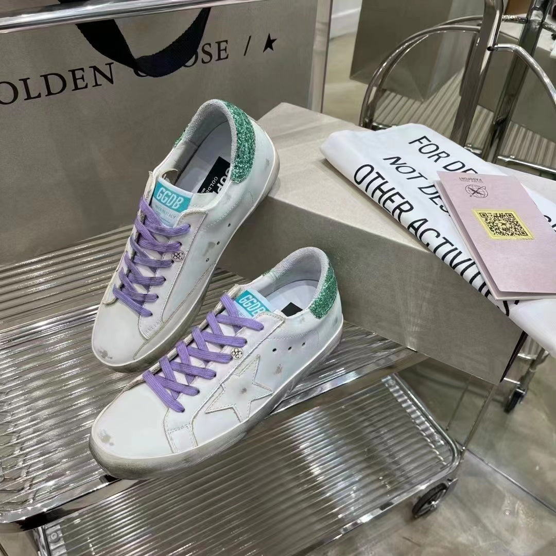 Golden Goose Vintage Distressed Sneakers #325
