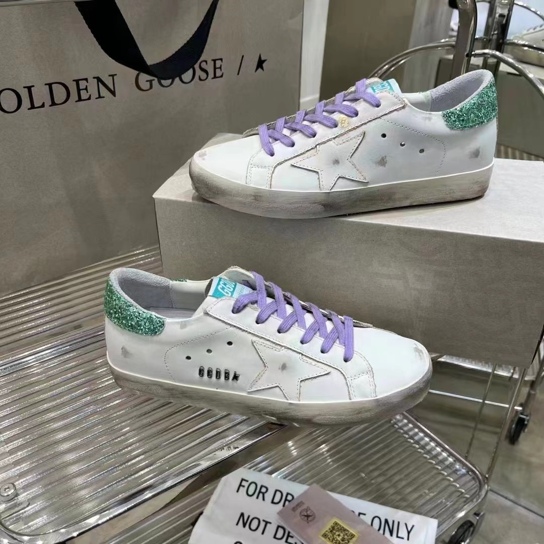 Golden Goose Vintage Distressed Sneakers #325