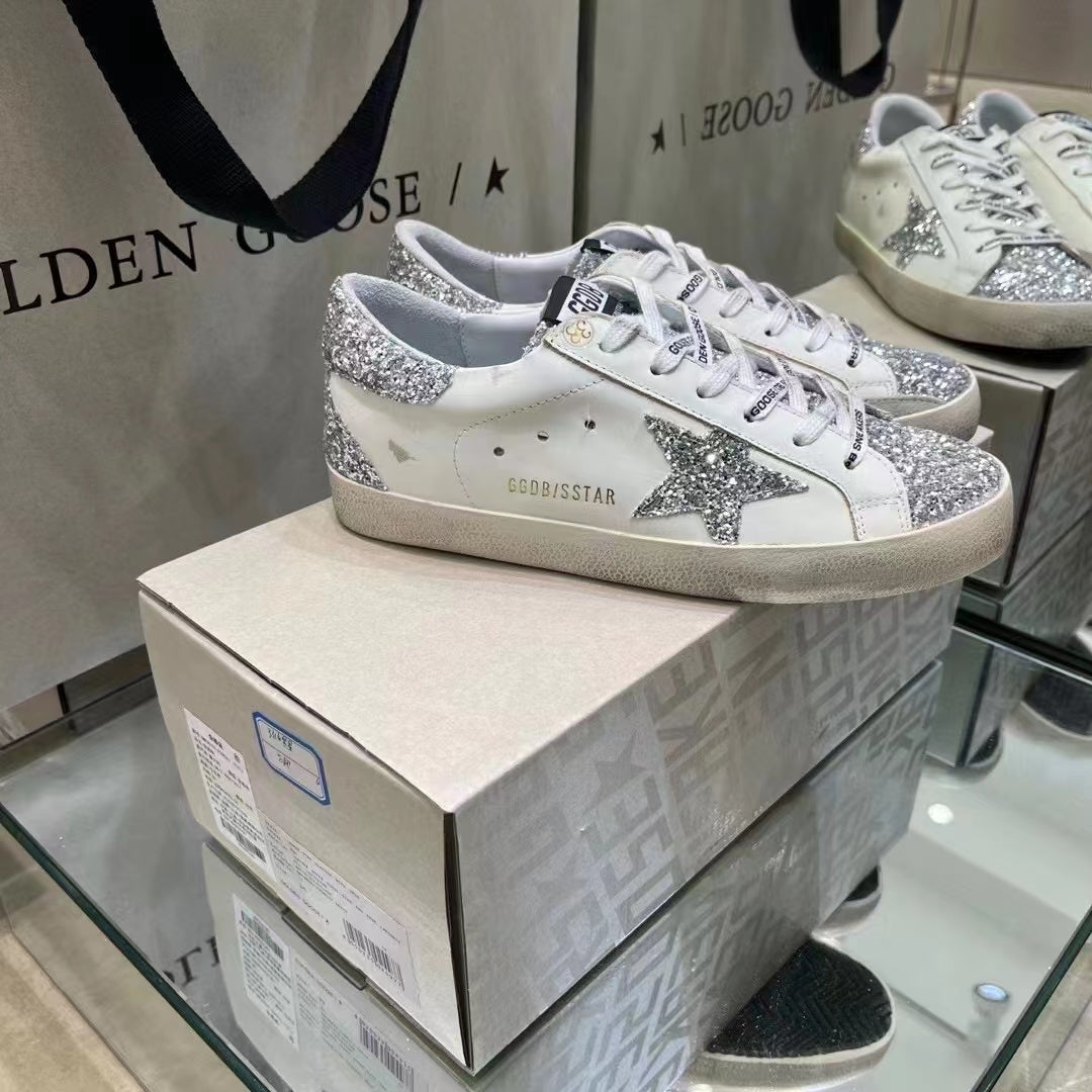 Golden Goose Vintage Distressed Sneakers #321