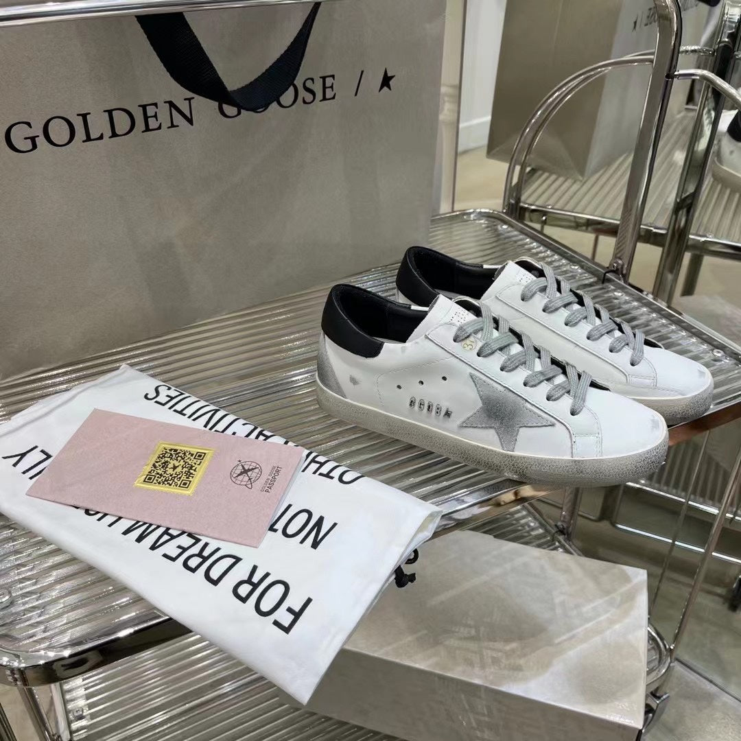 Golden Goose Vintage Distressed Sneakers #323