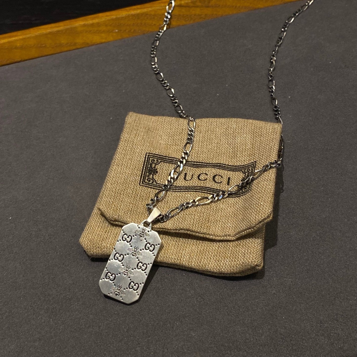 Gucci Vintage Double G Necklace