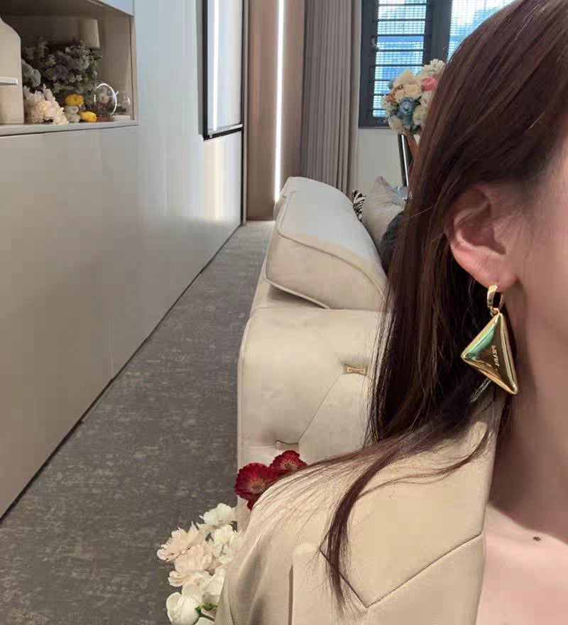 PRADA Logo Detail Earrings