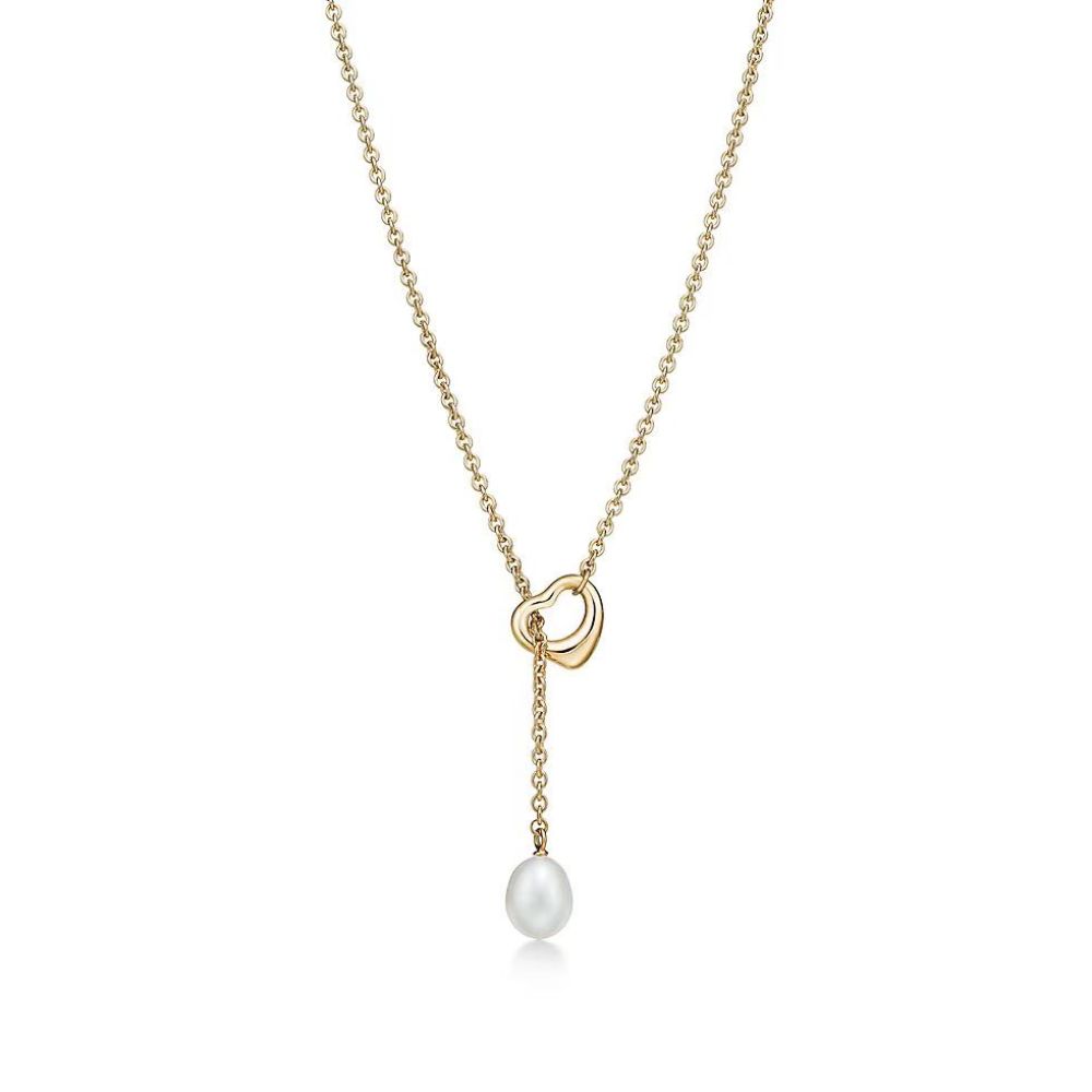 Tiffany & Co. Pearl Heart Necklace