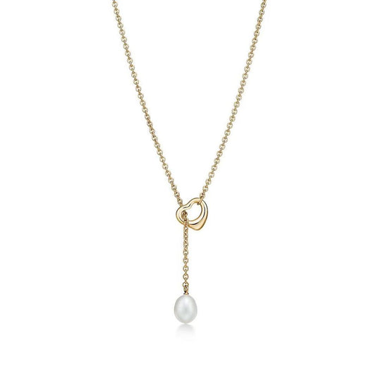 Tiffany & Co. Pearl Heart Necklace