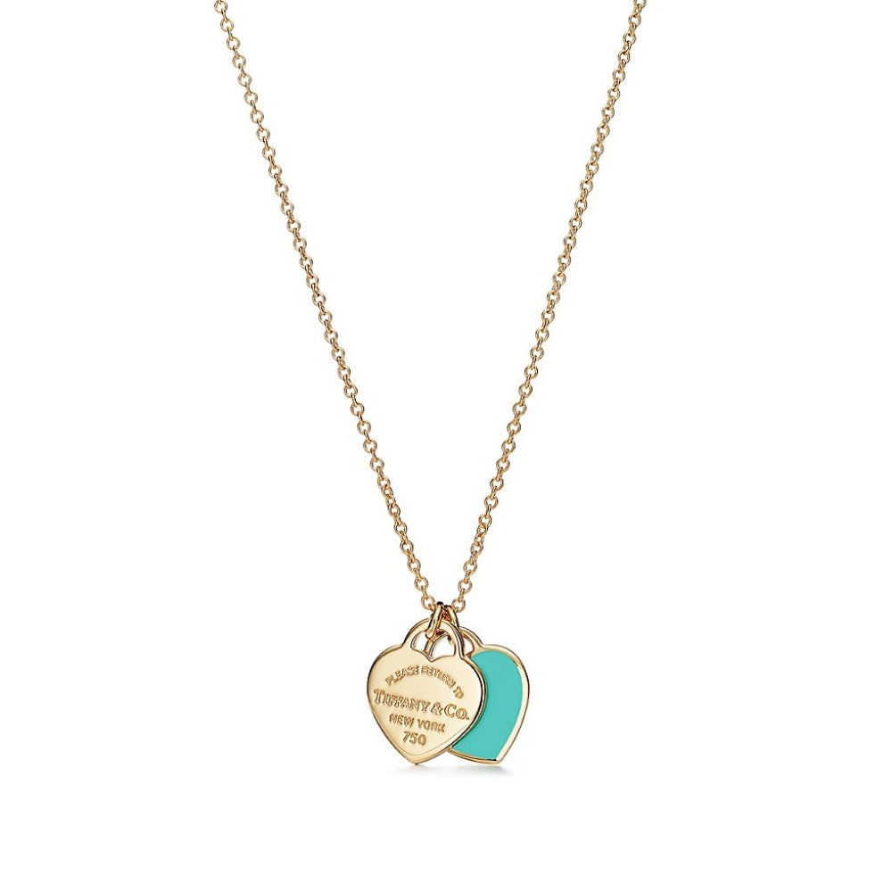 Tiffany & Co. Enamel Heart Necklace