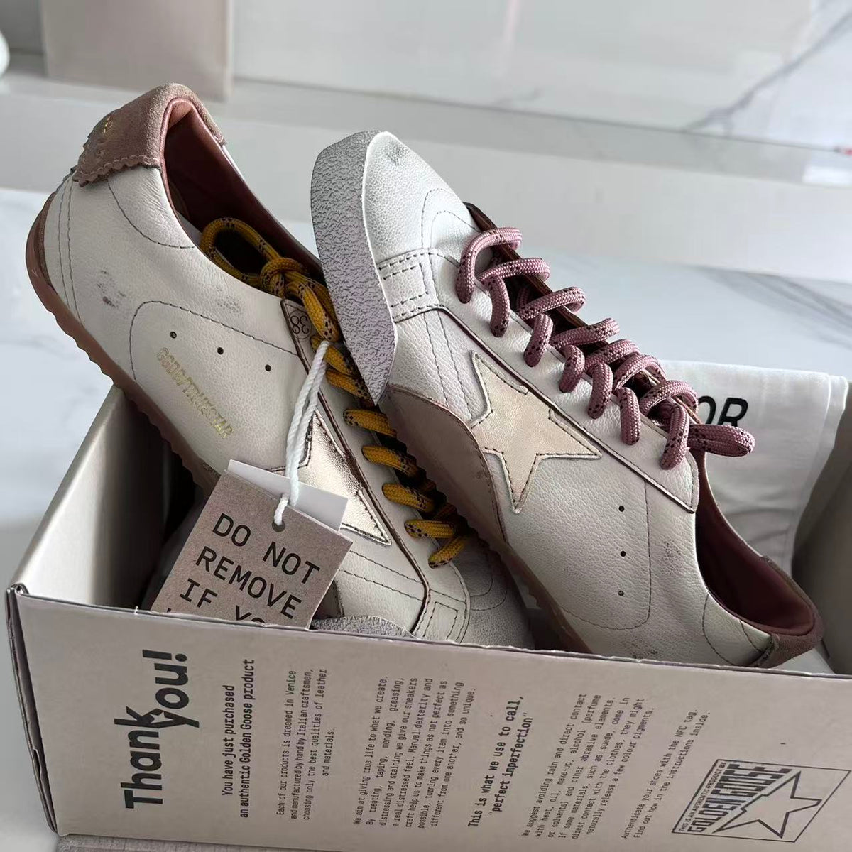 Golden Goose Vintage Distressed Sneakers #173