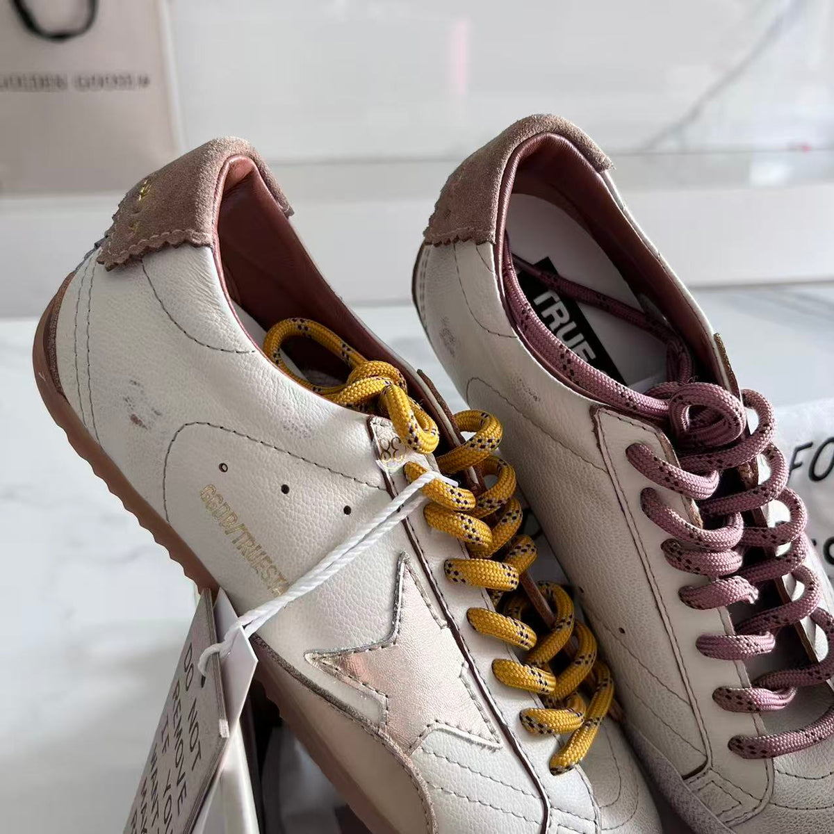 Golden Goose Vintage Distressed Sneakers #173