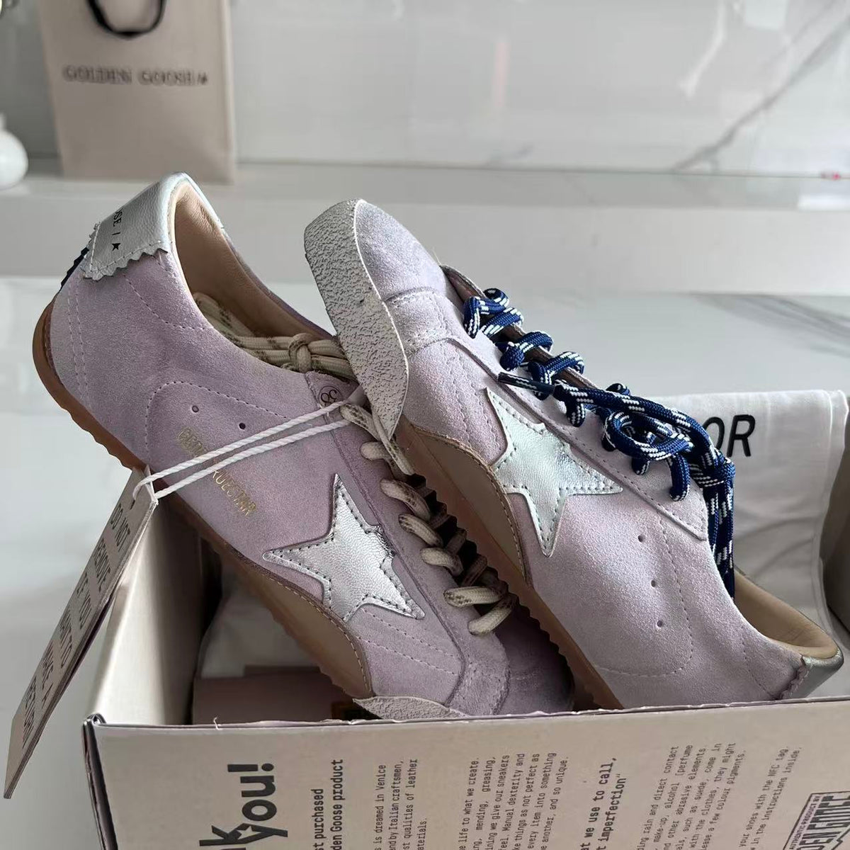 Golden Goose Vintage Distressed Sneakers #122
