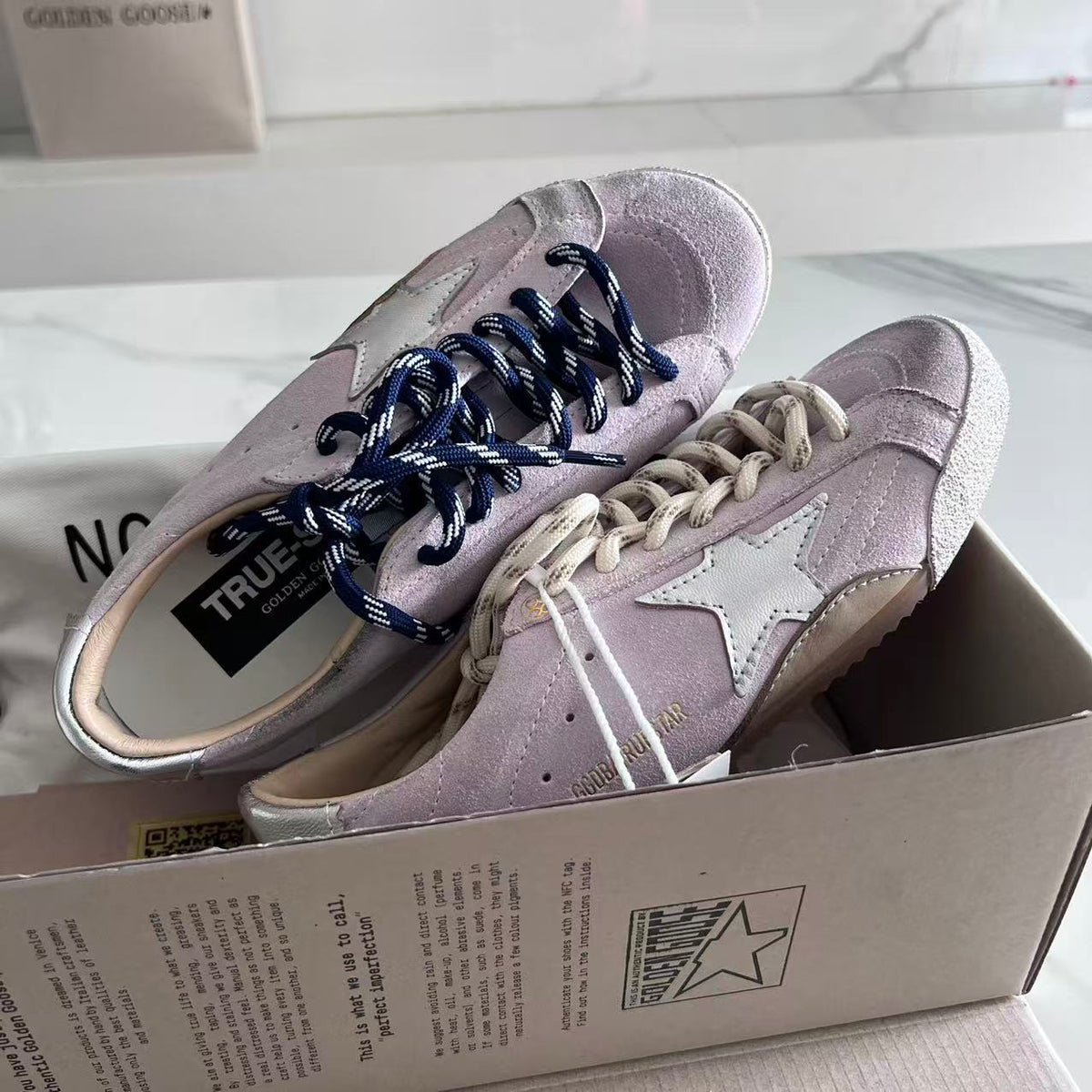 Golden Goose Vintage Distressed Sneakers #122