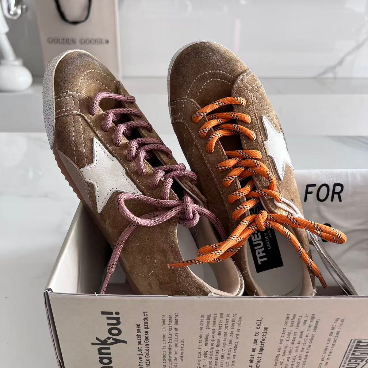 Golden Goose Vintage Distressed Sneakers #175