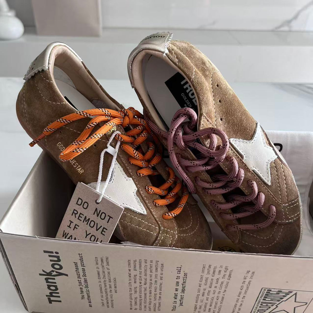 Golden Goose Vintage Distressed Sneakers #175