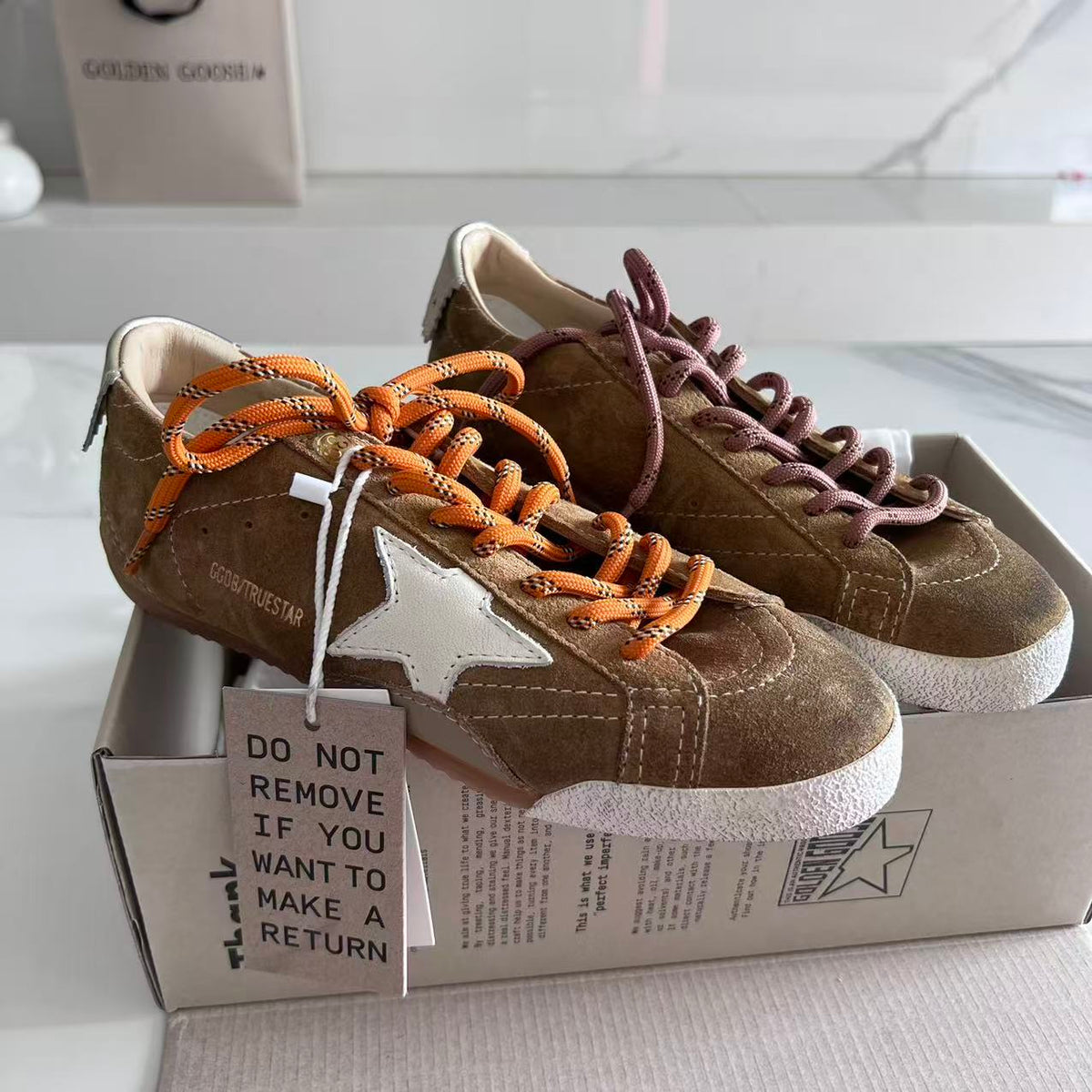 Golden Goose Vintage Distressed Sneakers #175