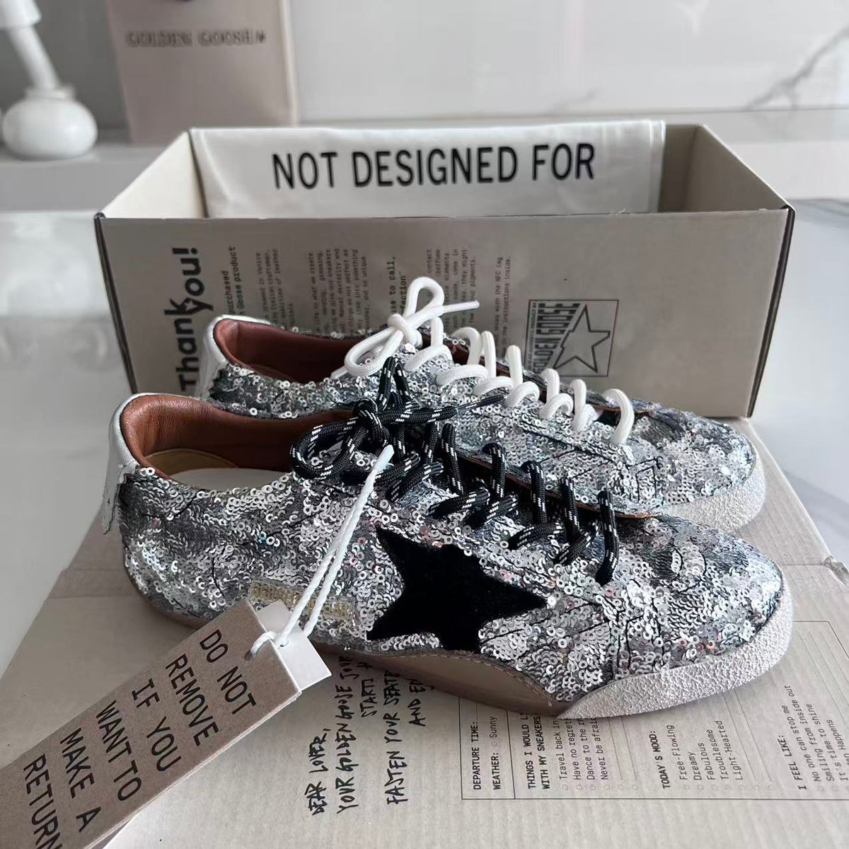 Golden Goose Vintage Distressed Sneakers #145