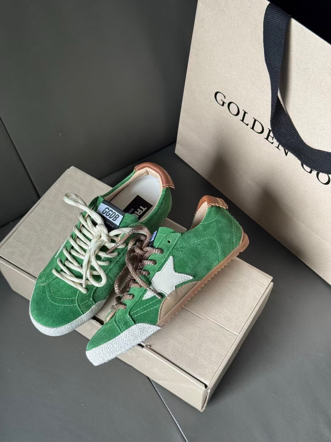 Golden Goose Vintage Distressed Sneakers #058
