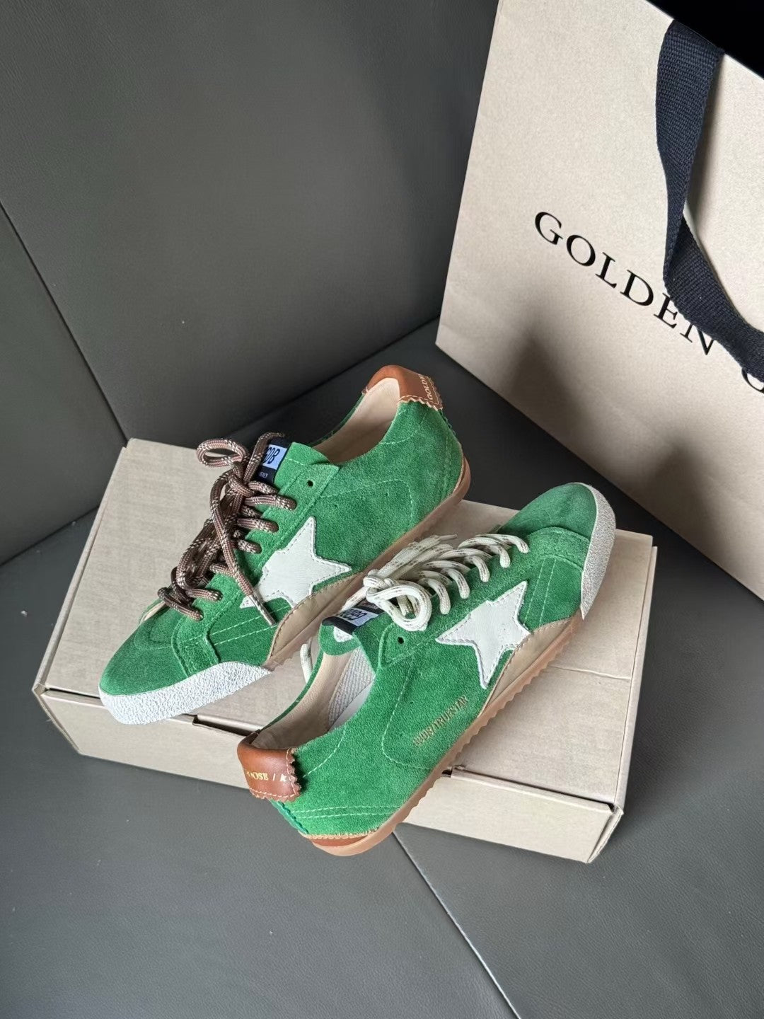 Golden Goose Vintage Distressed Sneakers #058