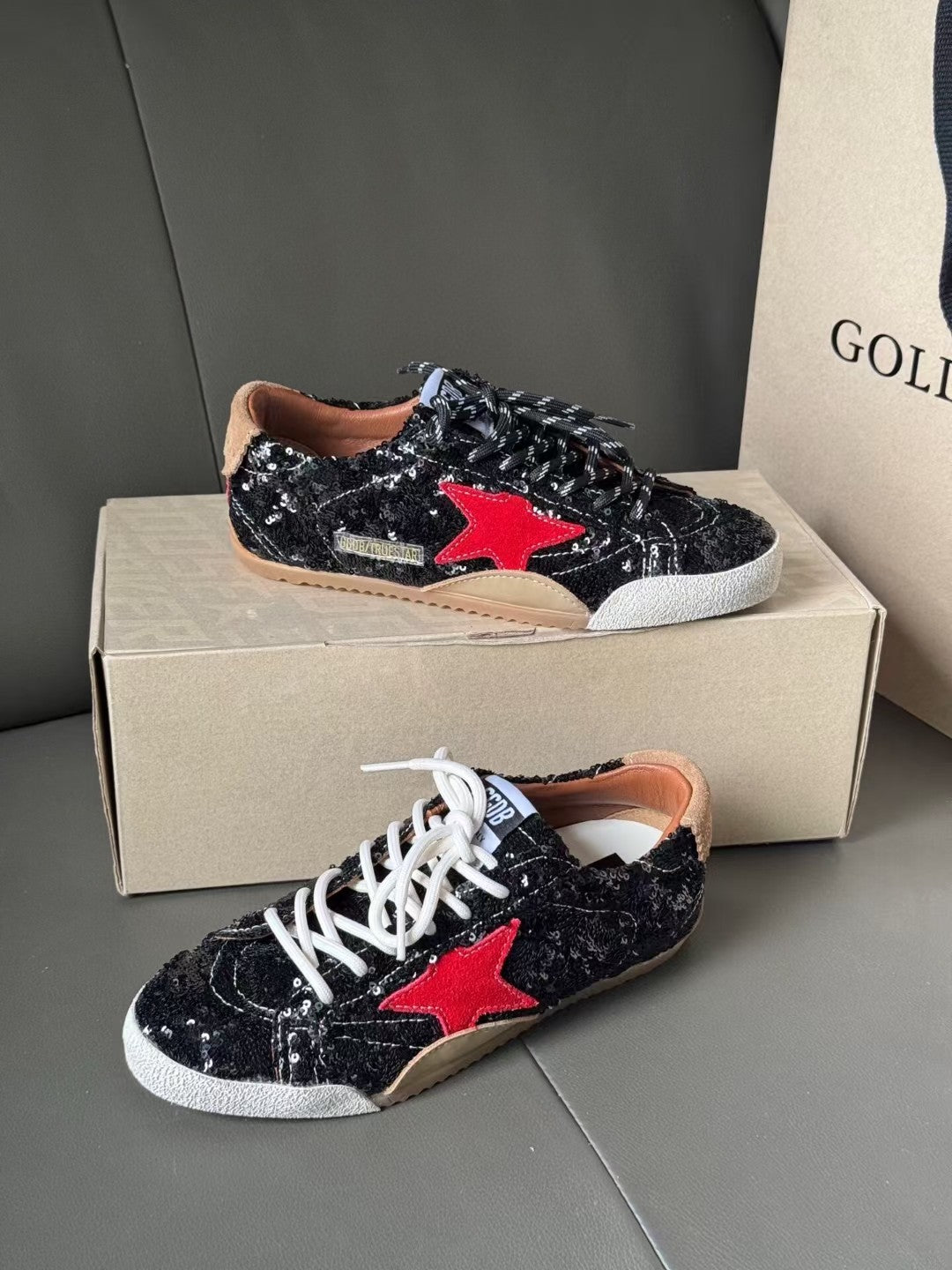 Golden Goose Vintage Distressed Sneakers #069