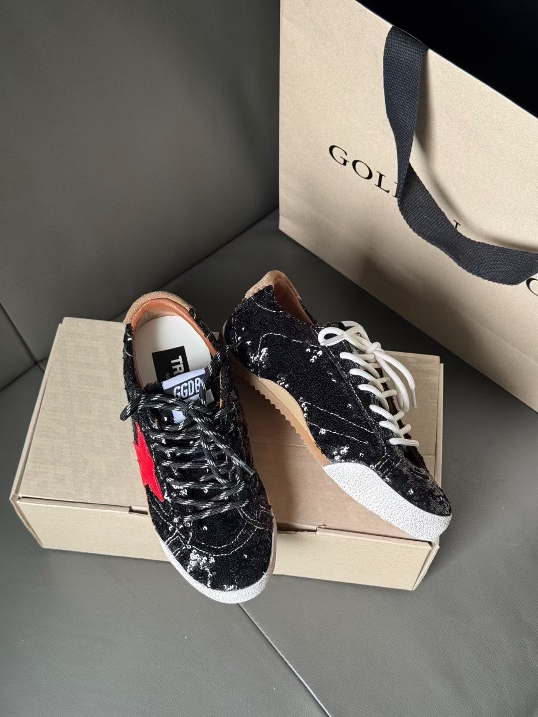Golden Goose Vintage Distressed Sneakers #064