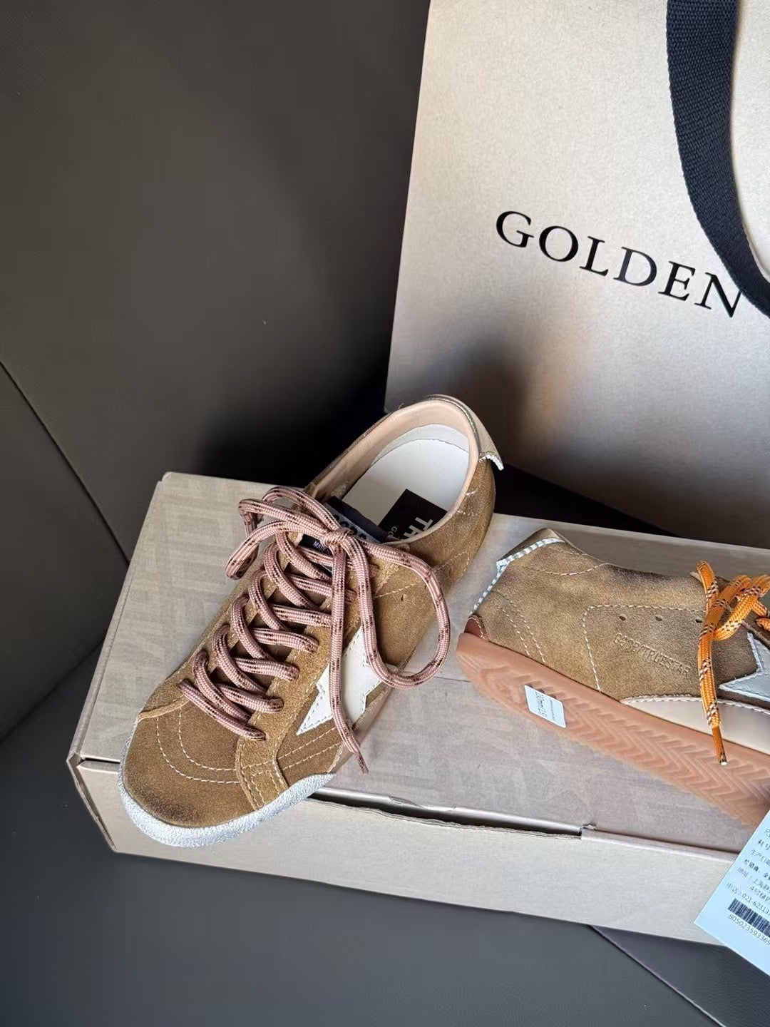 Golden Goose Vintage Distressed Sneakers #162